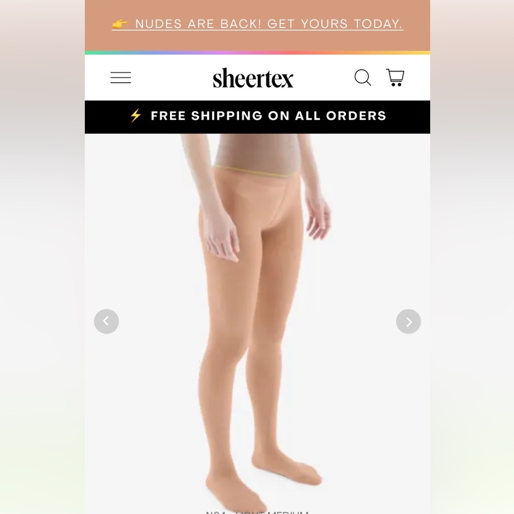 Sheertex nude colour